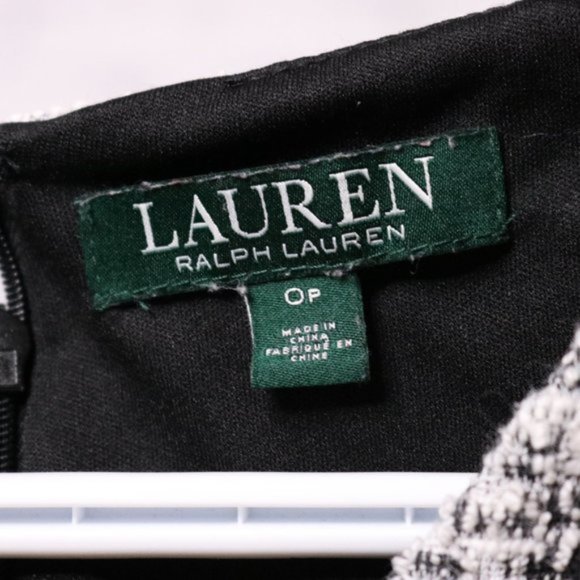 Lauren Ralph Lauren petite tweed wrap dress c1 - Picture 7 of 8